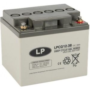 Landport LPCG12-38 Deep Cycle Gel accu (12V, 38 Ah, T6 terminal)