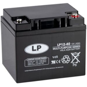 Landport LP12-40 VRLA AGM Loodaccu (12V, 40 Ah, T6 terminal)