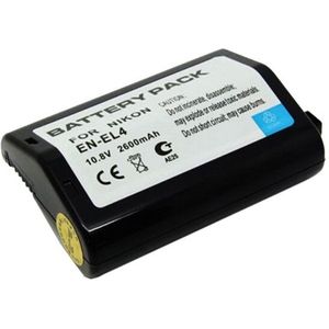 Nikon EN-EL4 / EN-EL4A accu (11.1 V, 2600 mAh, 123accu huismerk)