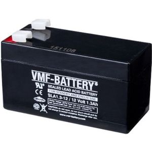 VMF SLA1.3-12 VRLA AGM Loodaccu (12V, 1.3 Ah, T1 terminal)