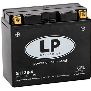 Landport Gel 51291 / YT12B-BS / 512901019 accu (12V, 10Ah, 125A)