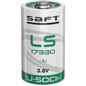 Saft LS17330 / 2/3A batterij (3.6V, 2100 mAh, Li-SOCl2)