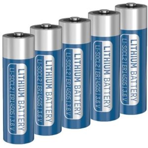 Aanbieding: 5 x Ansmann ER14505 / AA batterij (3.6V, 2700 mAh, Li-SOCl2)