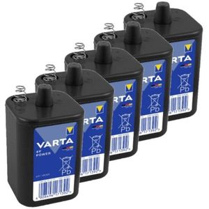 Varta Power Zink-kool 4R25X / 4R25 / 431 batterijen (6V, 8.5Ah, 5 stuks)