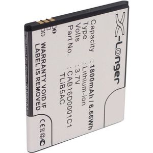 Alcatel CAB16D0003C1 / TLiB5AC / CAB16D0001C1 accu (1800 mAh, 123accu huismerk)