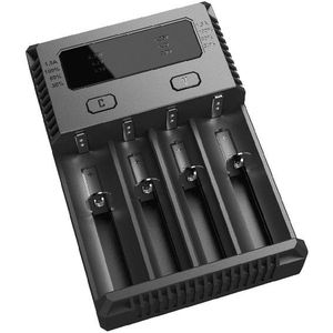 Nitecore New i4 batterij lader voor Li-ion/Nimh/Ni-Cd batterijen