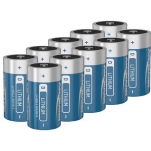 Aanbieding: 10 x Ansmann ER34615 / D batterij (3.6V, 19000 mAh, Li-SOCl2)