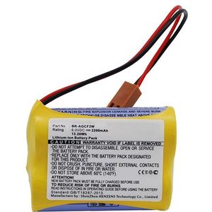 GE BR-ACF2P / BR-AGCF2P / BR-AGCF2W accu (2200 mAh, 123accu huismerk)