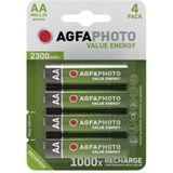 AgfaPhoto 4x AA Ni-Mh Mignon 2300 mAh batterijen