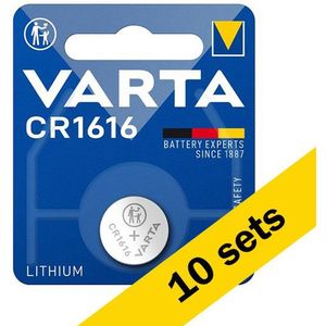 Varta CR1616 3V Lithium knoopcel batterij 10 stuks