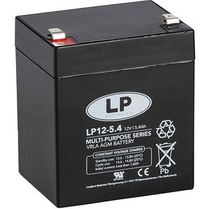Landport LP12-5.4 VRLA AGM Loodaccu (12V, 5.4 Ah, T2 terminal)