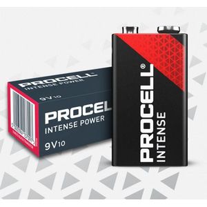 Duracell Procell Intense 9V / 6LR61 / E-Block Alkaline Batterij (10 stuks)