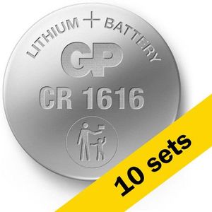 GP CR1616 3V Lithium knoopcel batterij 10 stuks