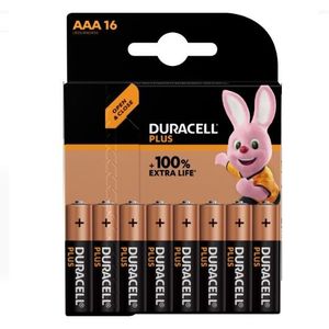 Batterij Duracell Plus 16xAAA