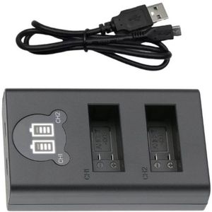 GoPro SPBL1B / AHDBT-901 USB dubbellader (123accu huismerk)