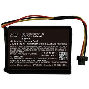 TomTom 6027A0093901 / R2 / FMB0829021142 accu (800 mAh, 123accu huismerk)