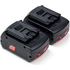 Startset: 2x Bosch GBA 18V / 1600Z00038 accu's (18 V, 4.0 Ah, 123accu huismerk)