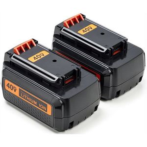 2 x Black & Decker 40V Max / BL2036-XJ accu (36V-40V Max, 2.0 Ah, 123accu huismerk)