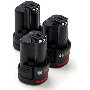 Starterset: 3x Bosch GBA 12V / 1600A00X79 accu's (12V, 3.0 Ah, origineel)