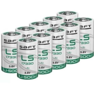 Aanbieding: 10 x Saft LS17330 / 2/3A batterij (3.6V, 2100 mAh, Li-SOCl2)