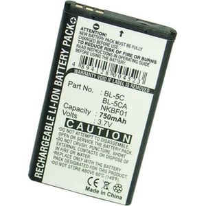 Soundmaster BK-5C / BL-05 / BL-5C accu (750 mAh, 123accu huismerk)