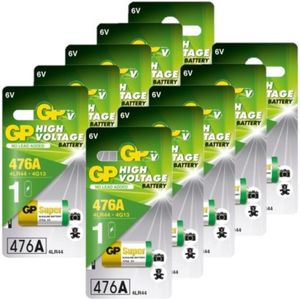 GP Super 476A / 4LR44 / V4034PX Alkaline 6V Batterij 10 stuks