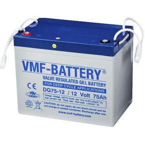 VMF DG12-75 Deep Cycle Gel accu (12V, 75 Ah, T15 terminal)