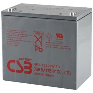 CSB HRL12200W VRLA AGM Loodaccu (12V, 50 Ah, M6 terminal)