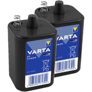 Varta Power Zink-kool 4R25X / 4R25 / 431 batterijen (6V, 8.5Ah, 2 stuks)