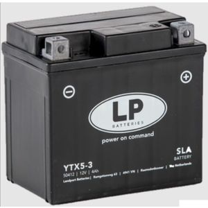 Landport AGM 50412 / YTX5-3 / YTX5L-BS accu (12V, 4Ah, 80A)