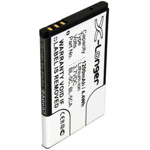 BK-5 - BK-BL-5 - BL-0 - BL-5 - BL-5C - BL-5C - BL-6S - BR-5 - BT-N3650 BTC-NK5CHL Accu (1200 MAh 3.7 V)