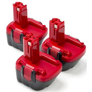 Aanbieding: 3x Bosch BAT043 accu (12 V, 1.5 Ah, Ni-MH, 123accu huismerk)