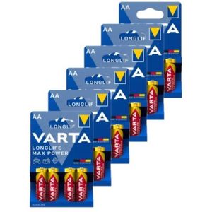 Varta Longlife Max Power AA / MN1500 / LR06 Alkaline Batterij 24 stuks