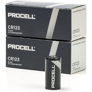 Aanbieding: Duracell Procell CR123A Lithium Batterij (20 stuks)