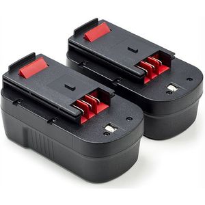 2x Black & Decker A1718 / A18 / HPB18 accu's (18 V, 2.0 Ah, 123accu huismerk)