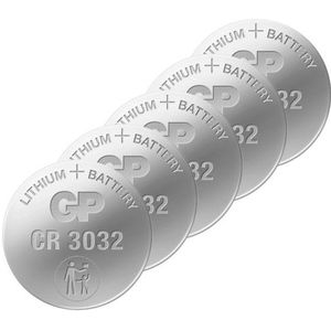 GP CR3032 3V Lithium knoopcel batterij 5 stuks