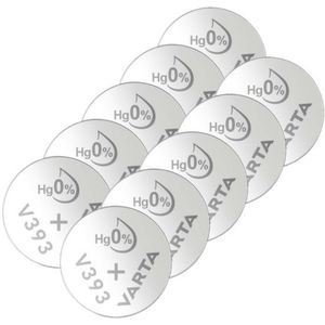 Varta V393 / SR754SW / SR48 zilveroxide knoopcel batterij 10 stuks