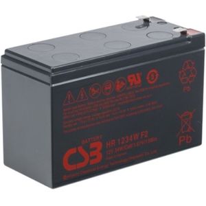 CSB HR1234W VRLA AGM Loodaccu (12V, 9.0 Ah, T2 terminal)