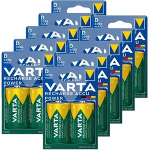 Varta Oplaadbare D / HR20 Ni-Mh Batterijen (20 stuks, 3000 mAh)