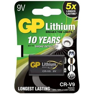 GP CR-V9 / 6FR61 / 9V E-Block Lithium Batterij (5 stuks)