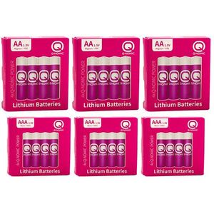 Q-Nomic Power AA / FR6 + AAA / FR03 Lithium batterij 24 stuks