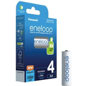 Panasonic eneloop oplaadbare AA batterij - 2000 mAh - NiMH - 4 stuks