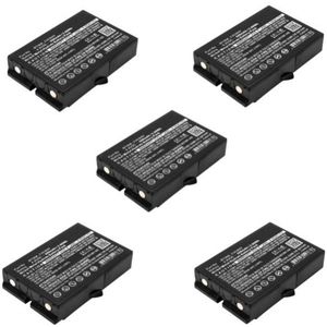 5 stuks Ikusi BT06K / 2303692 accu's (4.8 V, 600 mAh, 123accu huismerk)
