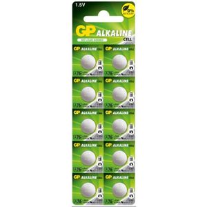 GP Alkaline knoopcel  76A/V13GA/LR44 - blister 10