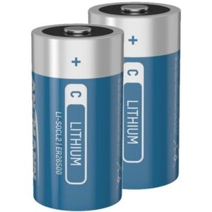Aanbieding: 2 x Ansmann ER26500 / C batterij (3.6V, 8500 mAh, Li-SOCl2)