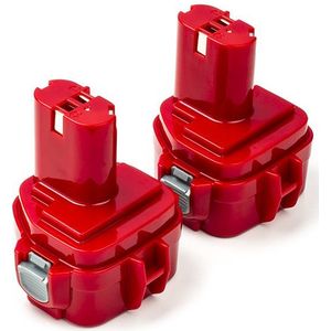 Startset: 2x Makita PA12 / 1220 / 1222 / 1233 / 1234 accu's (12 V, 1.5 Ah, 123accu huismerk)