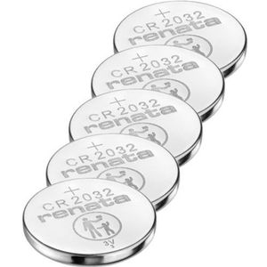 Renata CR2032 3V Lithium knoopcel batterij 5 stuks