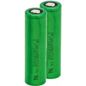 Sony Murata VTC6 / 18650 / US18650VTC6 Li-ion batterij (2 stuks, 3.7V, 3120 mAh, 20A)