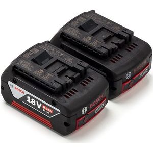 Starterset: 2x Bosch GBA 18V / 1600A004ZN accu's (18 V, 6.0 Ah, origineel)