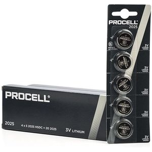 Aanbieding: Duracell Procell CR2025 Lithium knoopcel batterij (10 stuks)